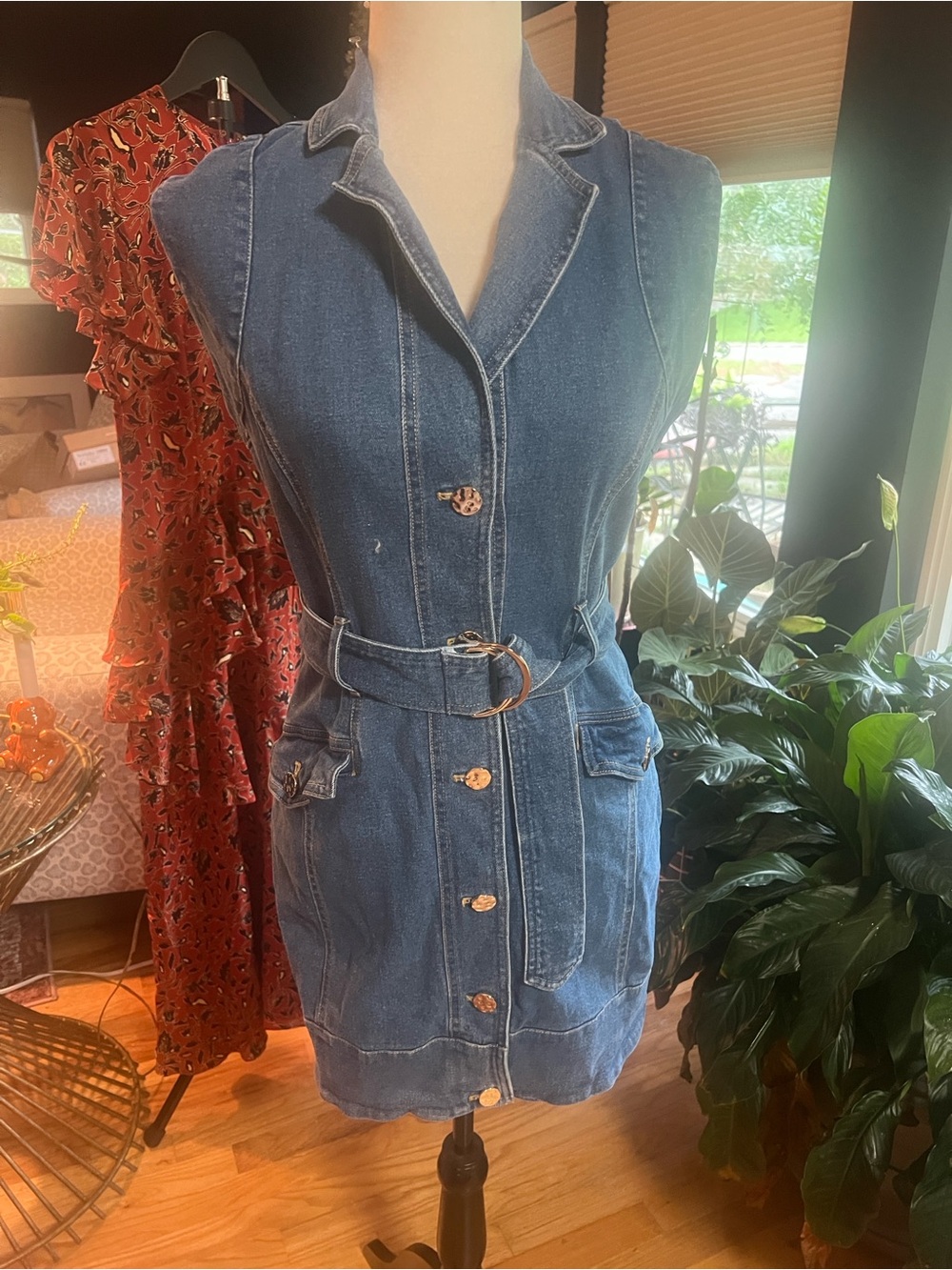 Karina Grimaldi Selena Denim Mini
Dress.SZ Small
